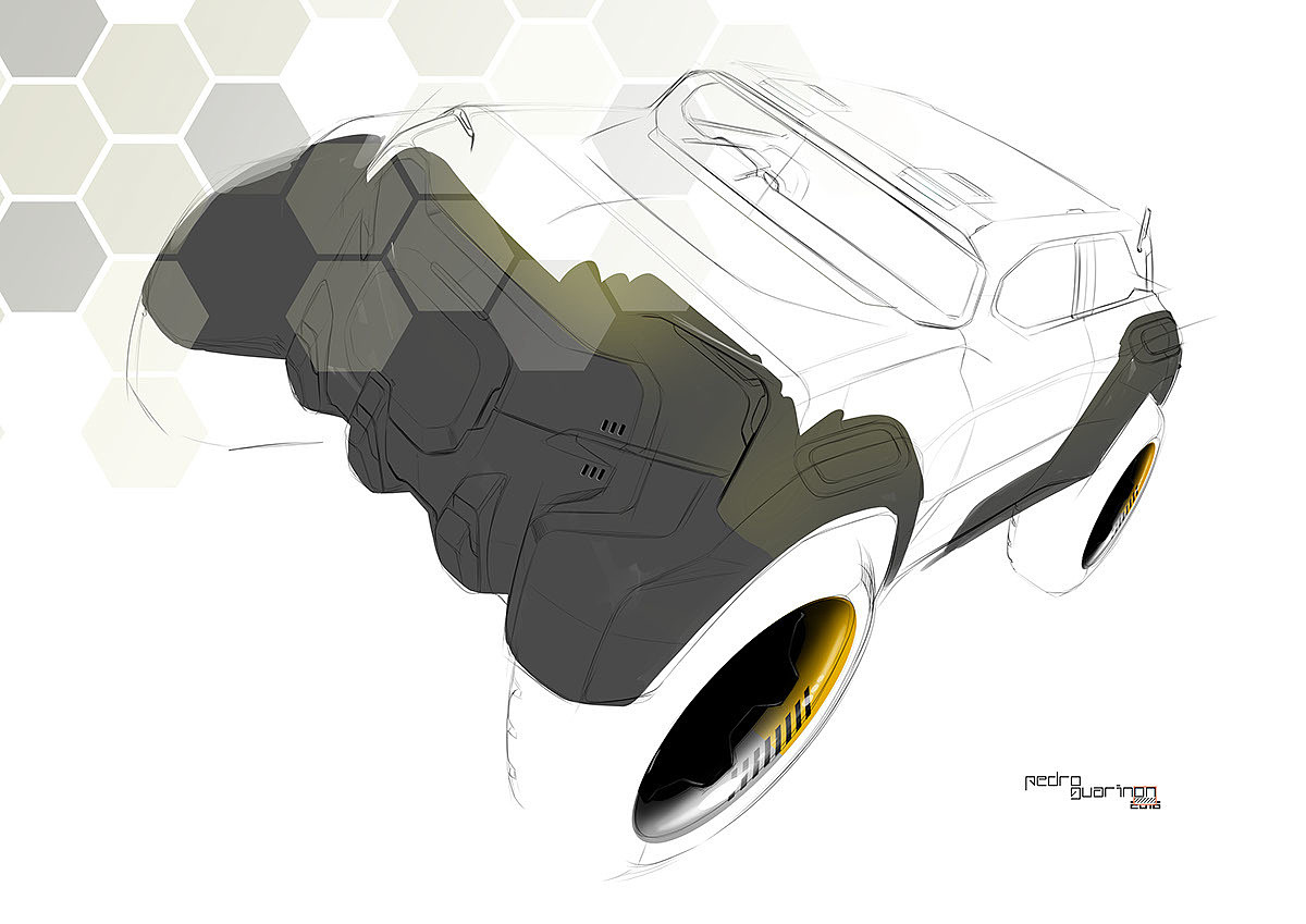 Automatic design，Military sketch，Step details，Automotive power，sketch，