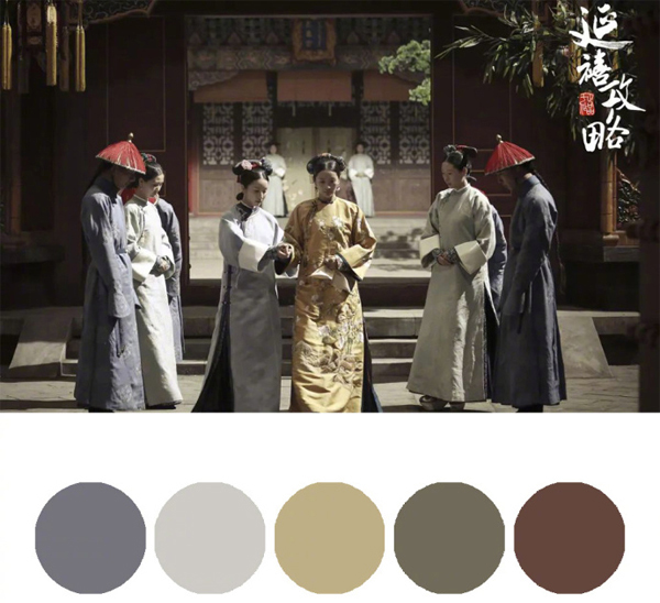 延禧攻略,色彩搭配,莫兰迪色系,产品设计