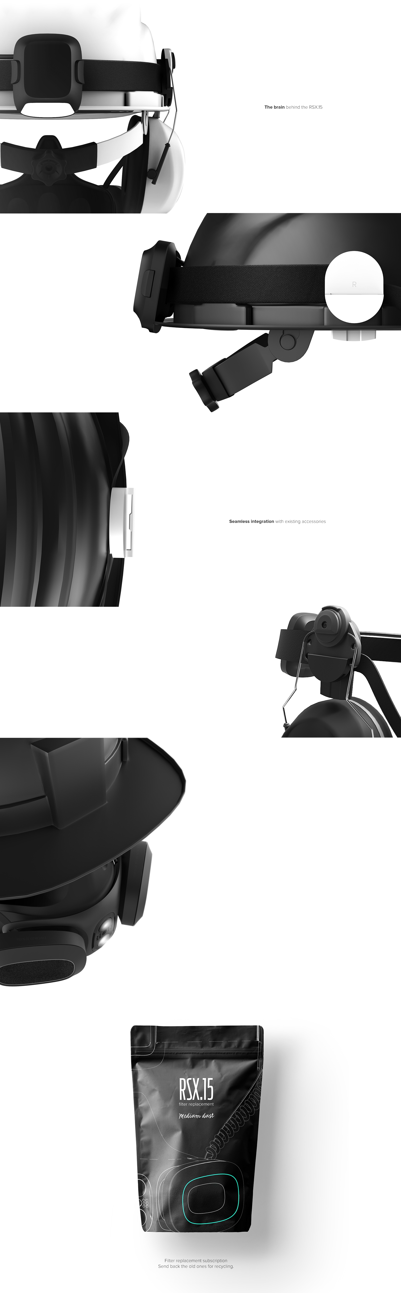 Safety helmet breathing mask，