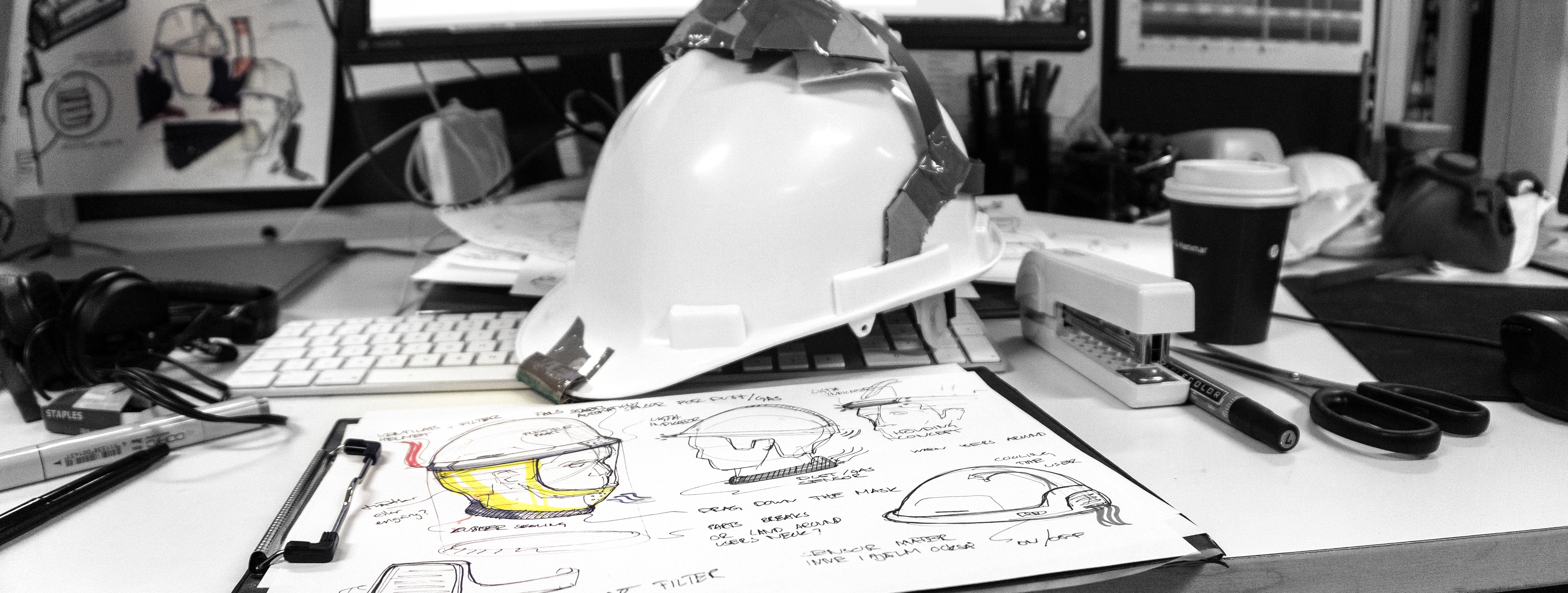 Safety helmet breathing mask，