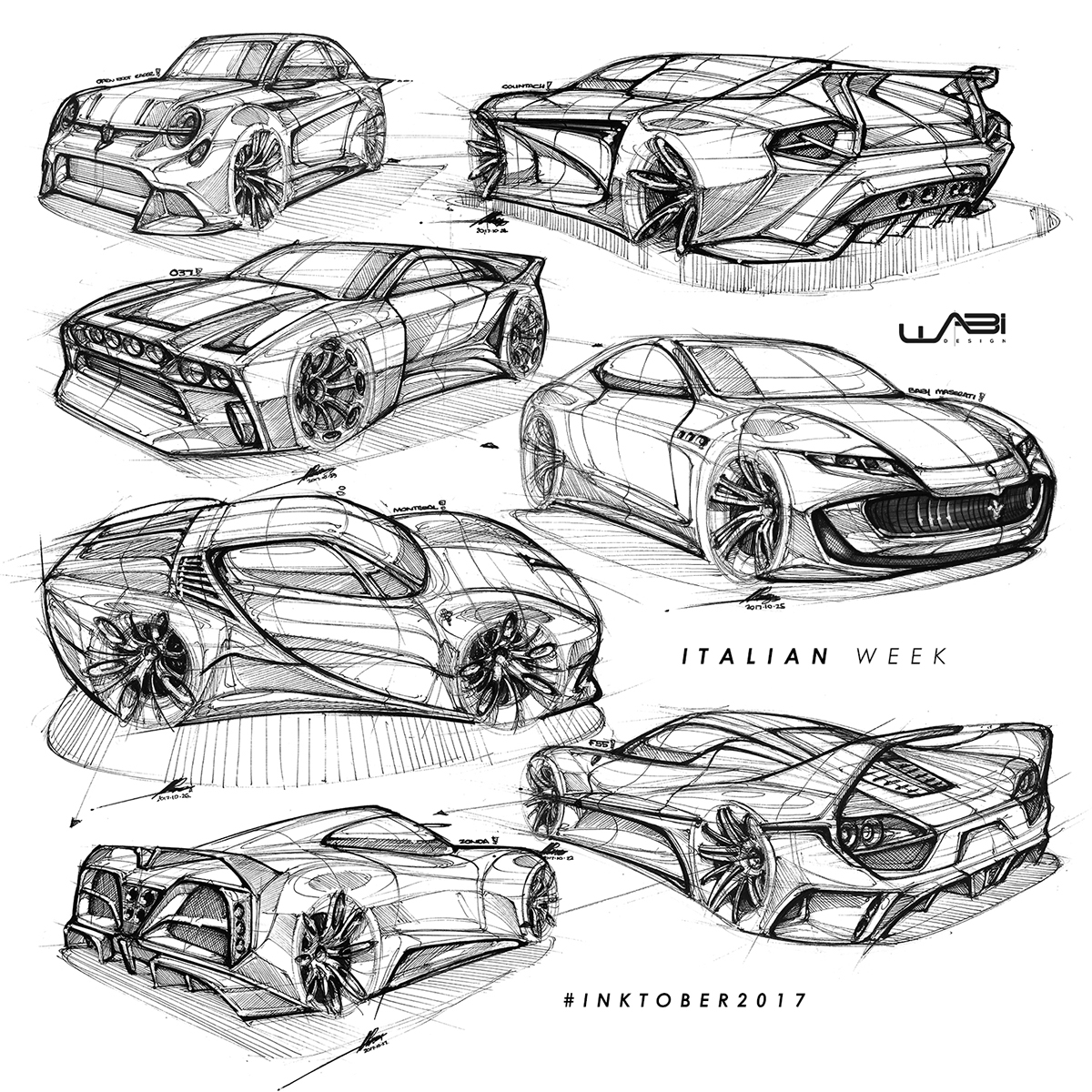 Hand drawn car，vehicle，product design，industrial design，