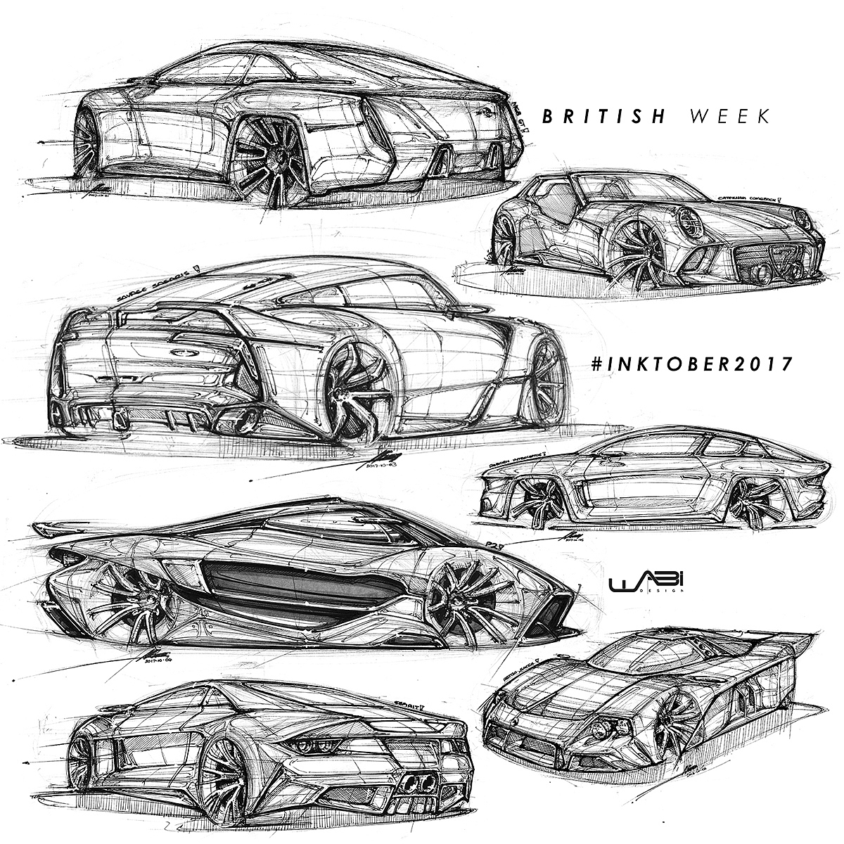 Hand drawn car，vehicle，product design，industrial design，