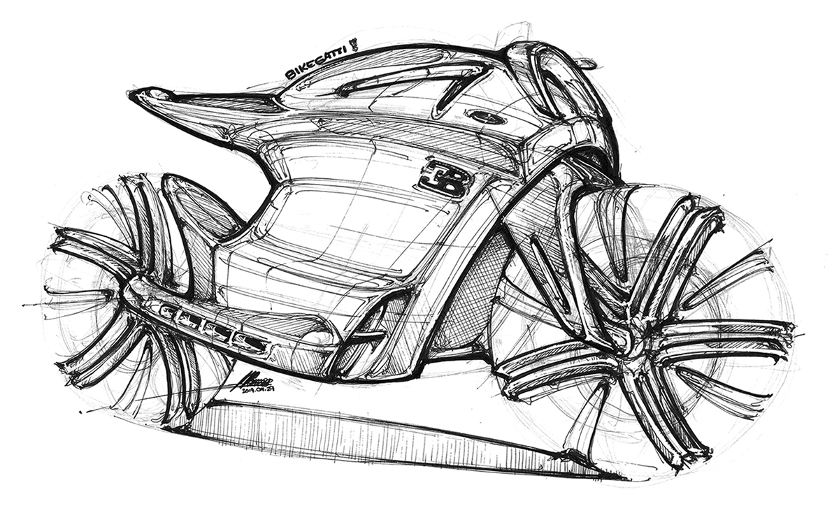 Hand drawn car，vehicle，product design，industrial design，