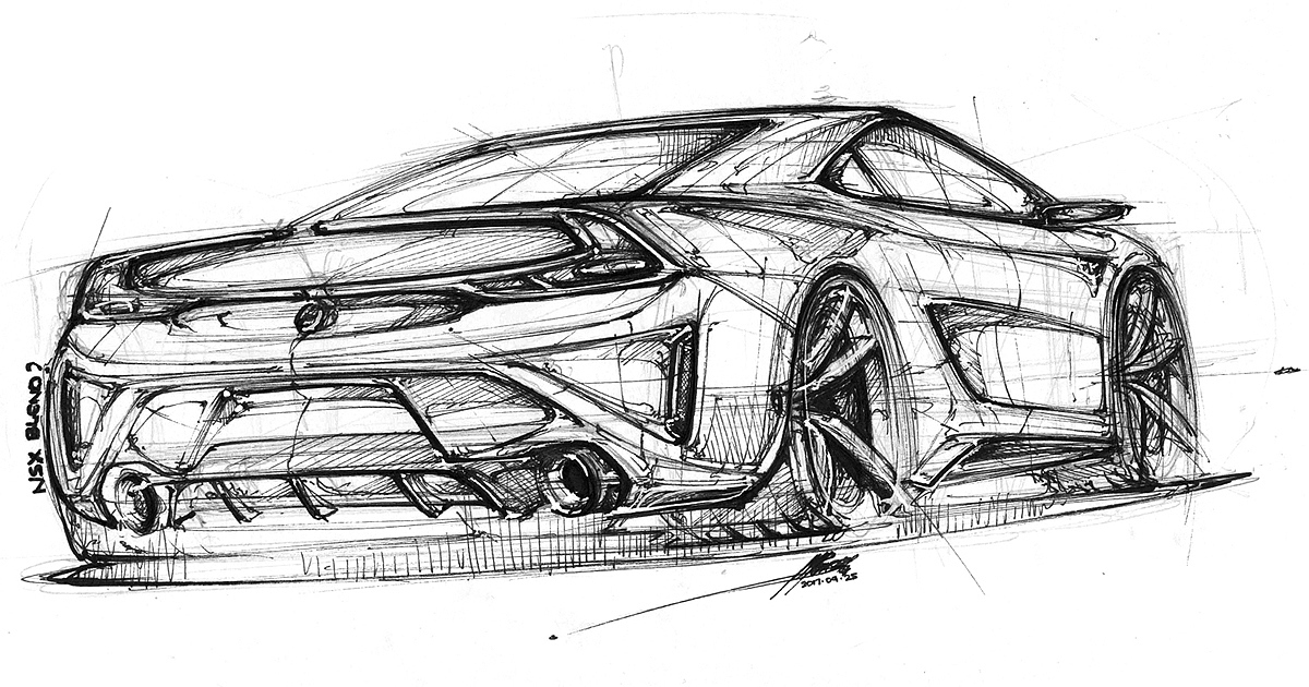 Hand drawn car，vehicle，product design，industrial design，