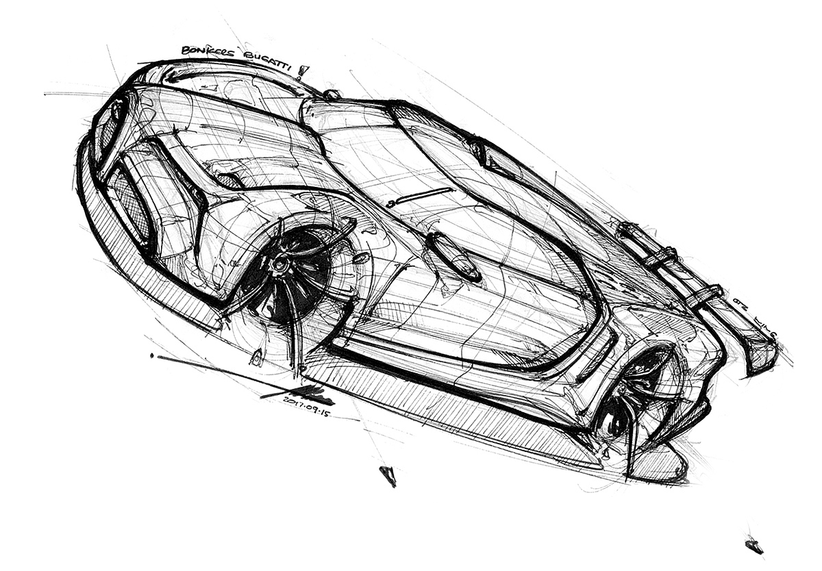 Hand drawn car，vehicle，product design，industrial design，