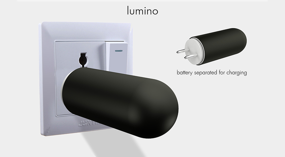 产品设计，便携式，手电筒，LUMINO，