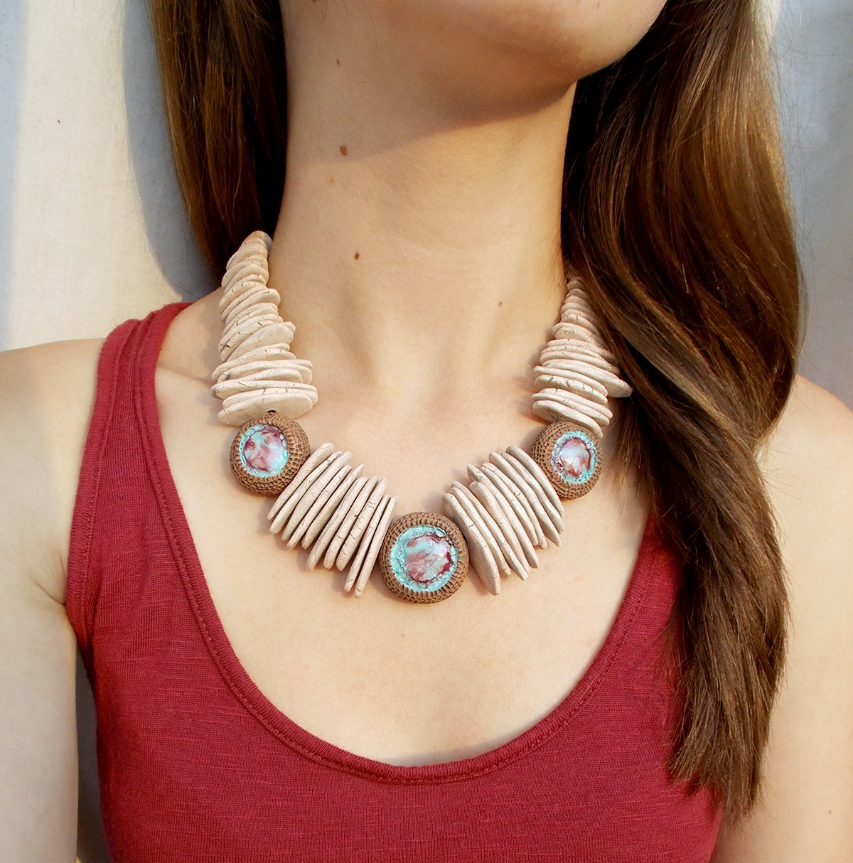 jewelry，Ceramic，Ceramic jewelry，product design，industrial design，Necklace，