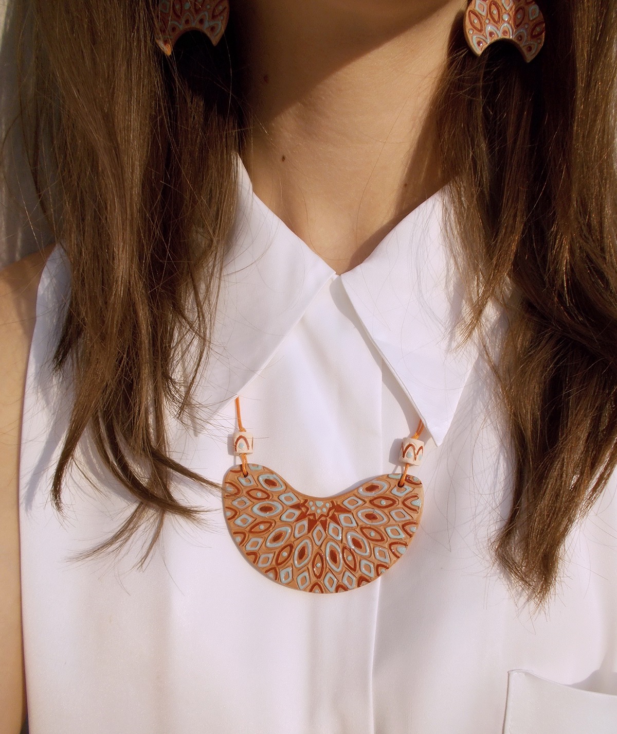 jewelry，Ceramic，Ceramic jewelry，product design，industrial design，Necklace，