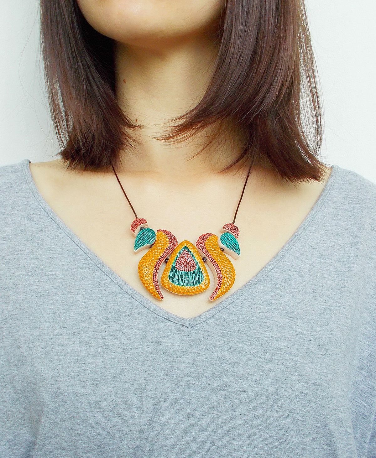 jewelry，Ceramic，Ceramic jewelry，product design，industrial design，Necklace，