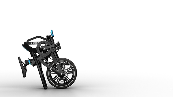 产品设计，工业设计，黑色，折叠自行车，电动自行车，peugeot，