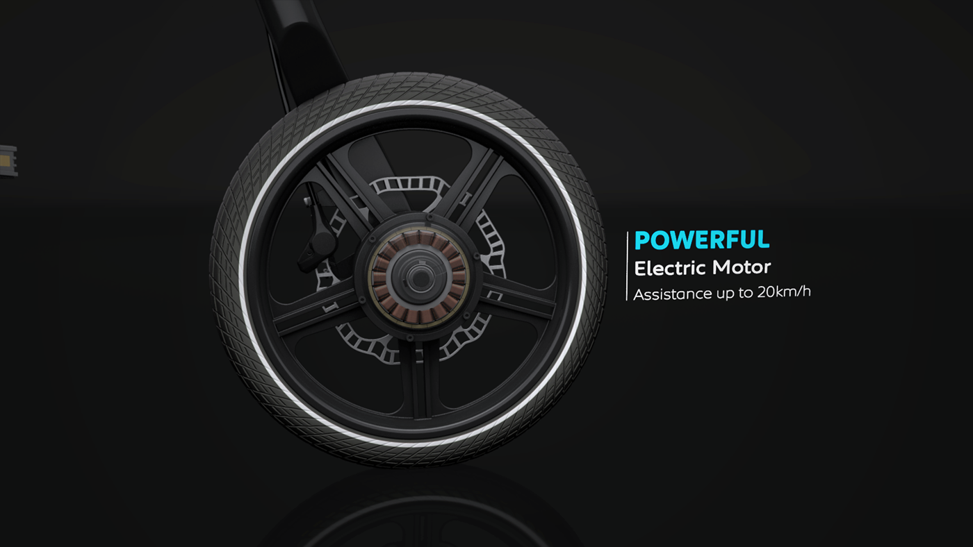 product design，industrial design，black，Folding bicycle，Electric bicycle，peugeot，