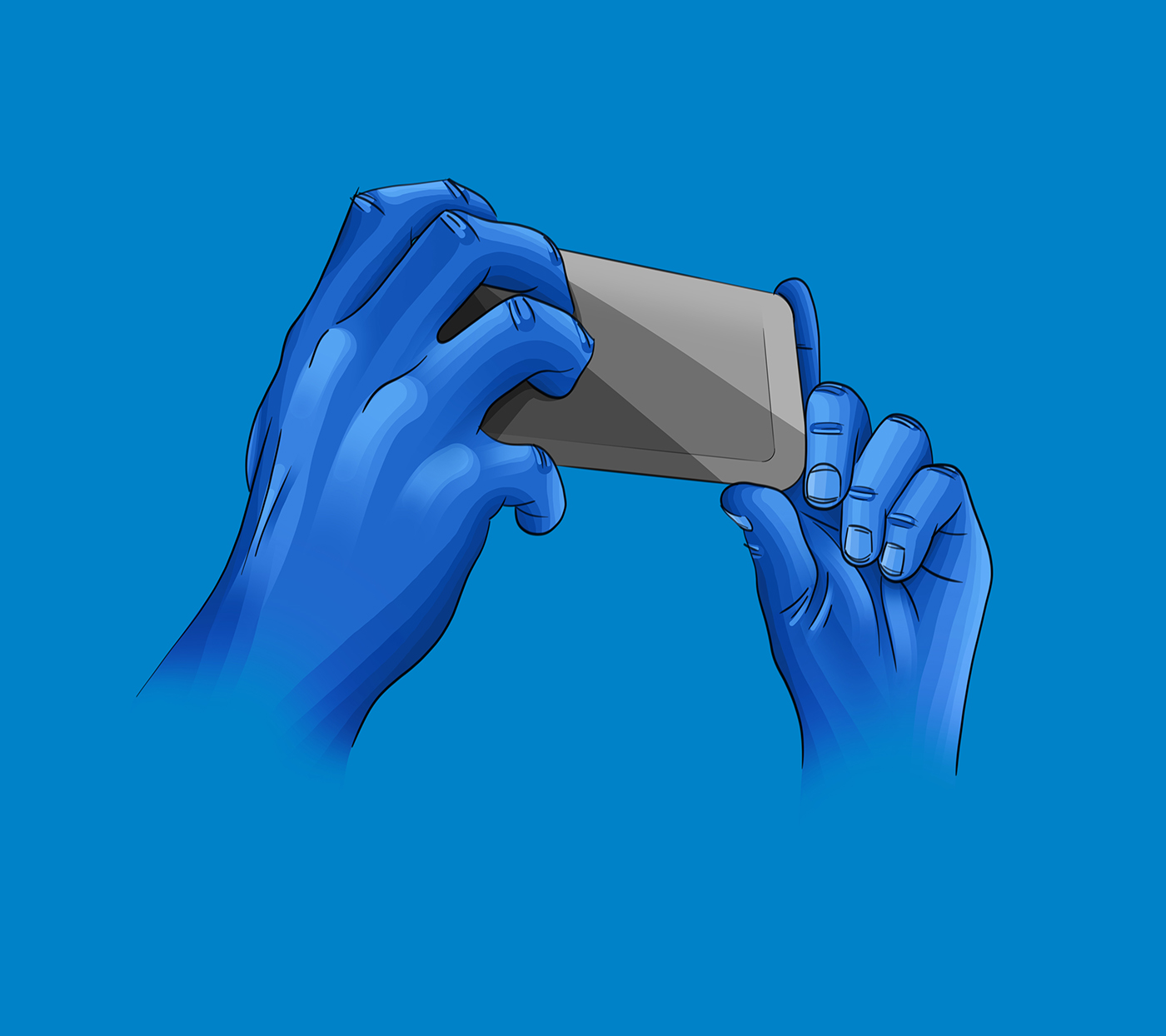 Ubee ，Research，interactive，blue，