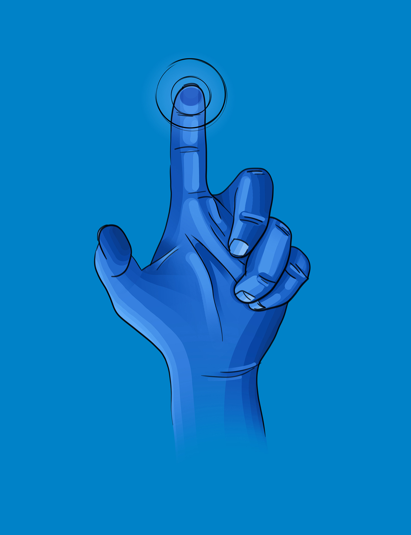 Ubee ，Research，interactive，blue，