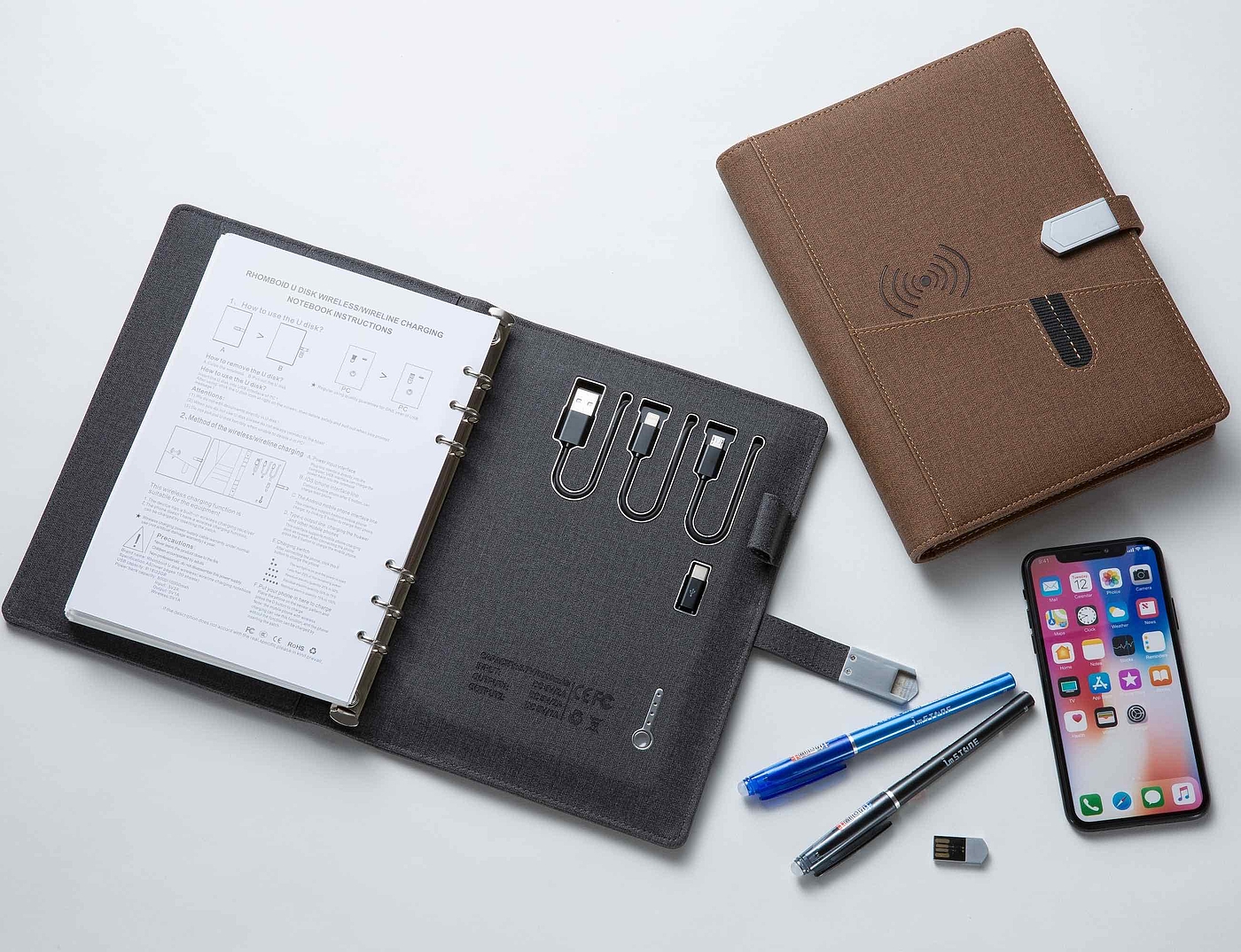 High-tech，Wireless charging binder，Charging Binder，