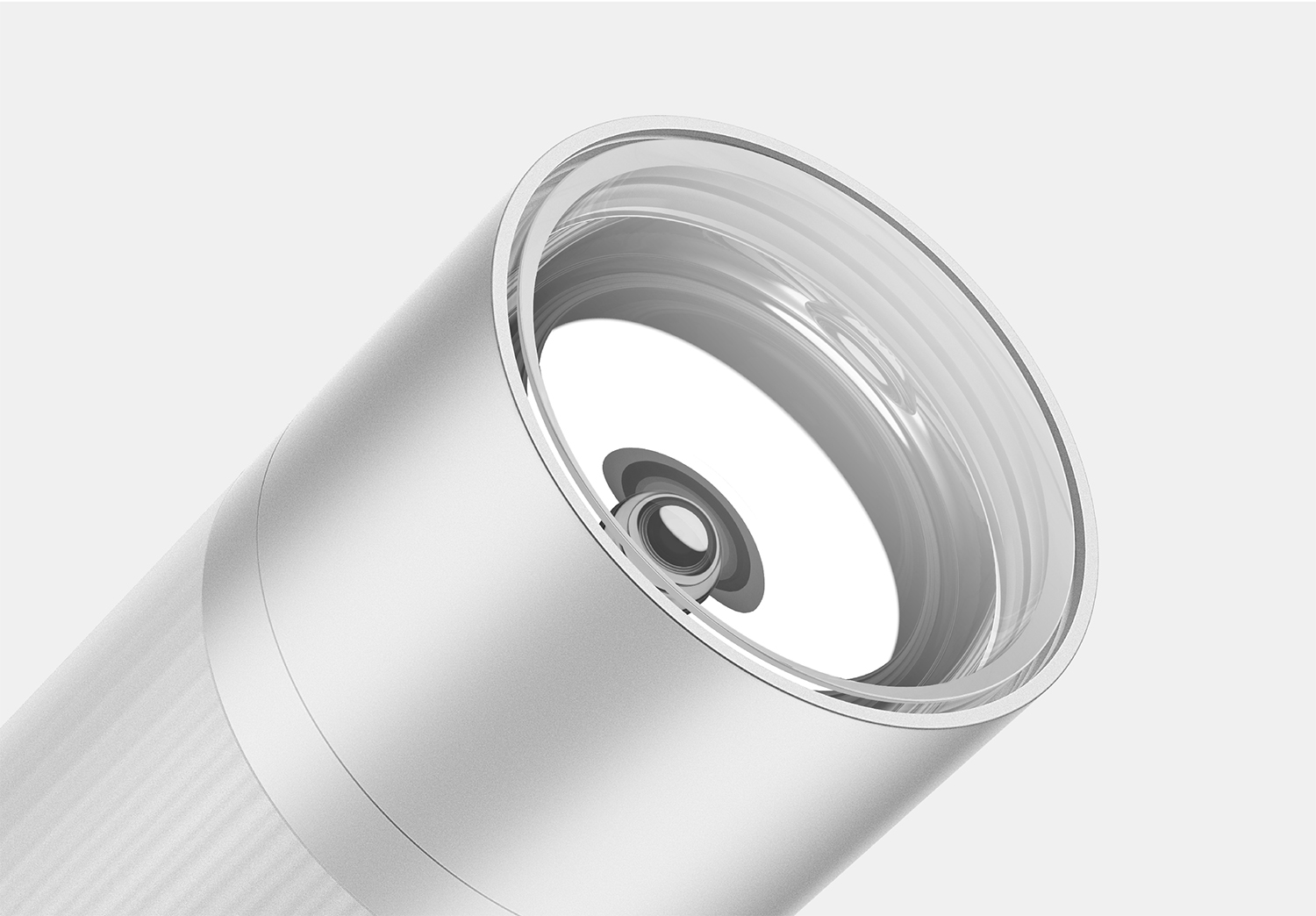 My Light，MUJI，lamps and lanterns，Aluminium，Flashlight，silver，Minimalist，