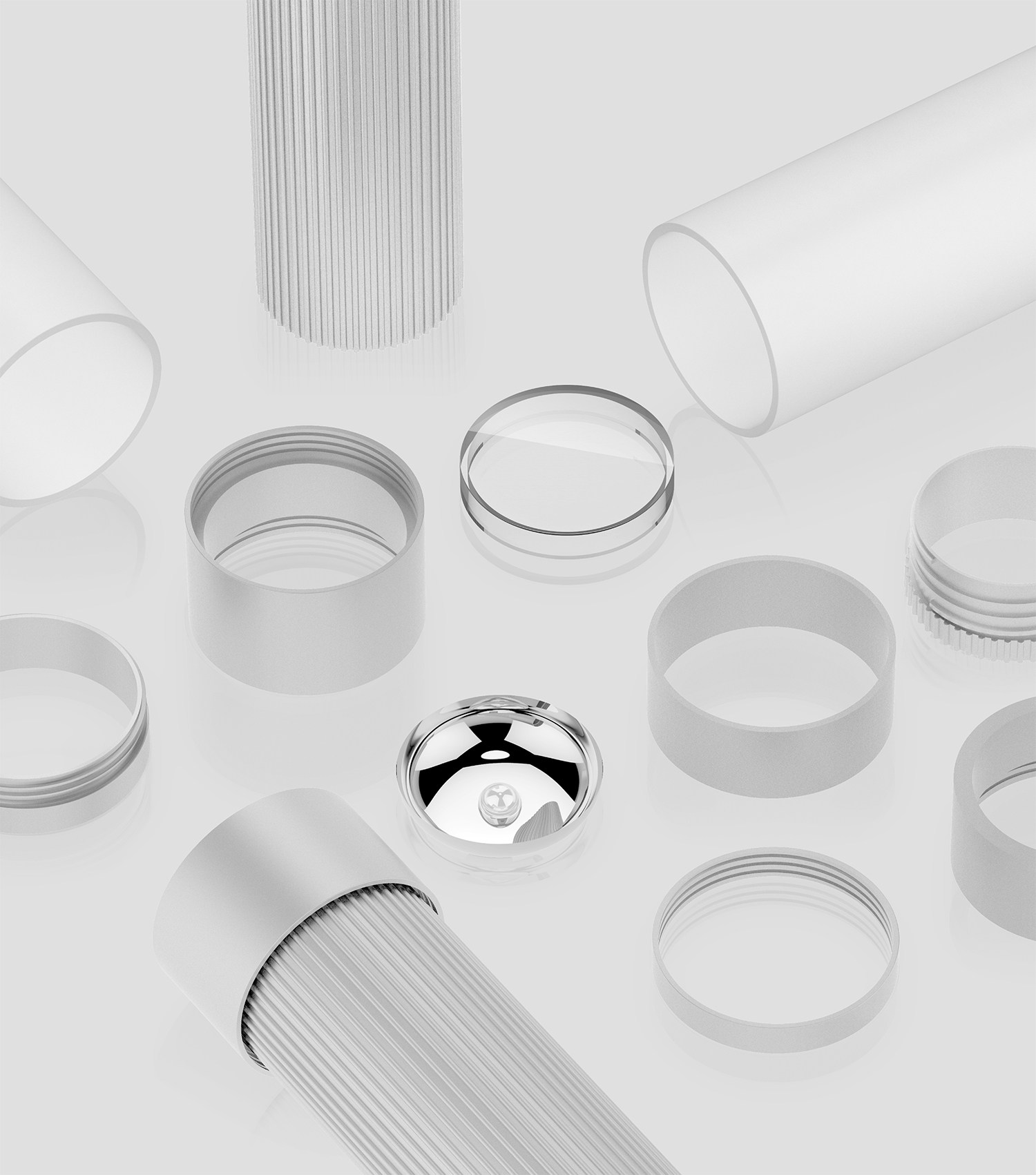 My Light，MUJI，lamps and lanterns，Aluminium，Flashlight，silver，Minimalist，