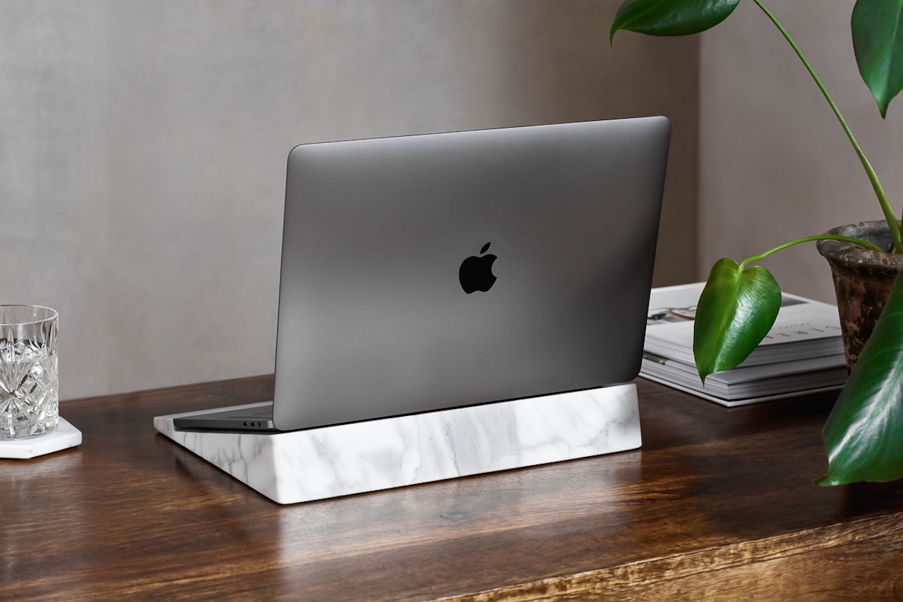 product design，Marble material，Digital accessories，Computer stand，Apple Computer，