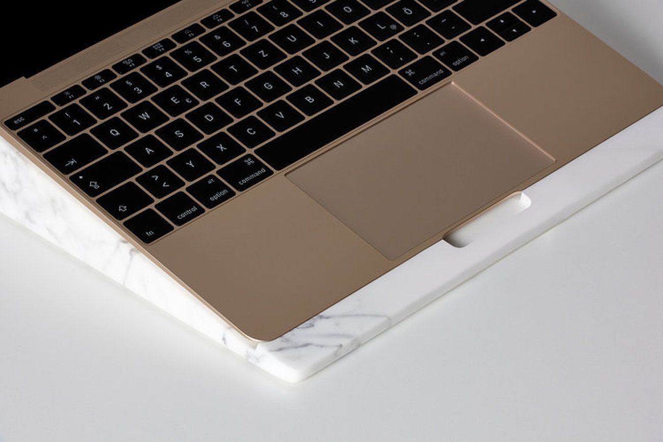 product design，Marble material，Digital accessories，Computer stand，Apple Computer，