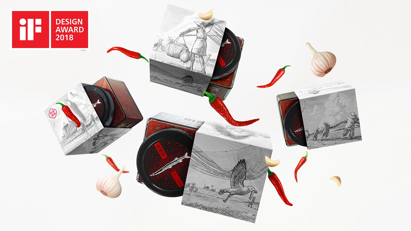 2018if Award，Independent sub packaging，Gift box，packing，Aiwan Pavilion，red dot，