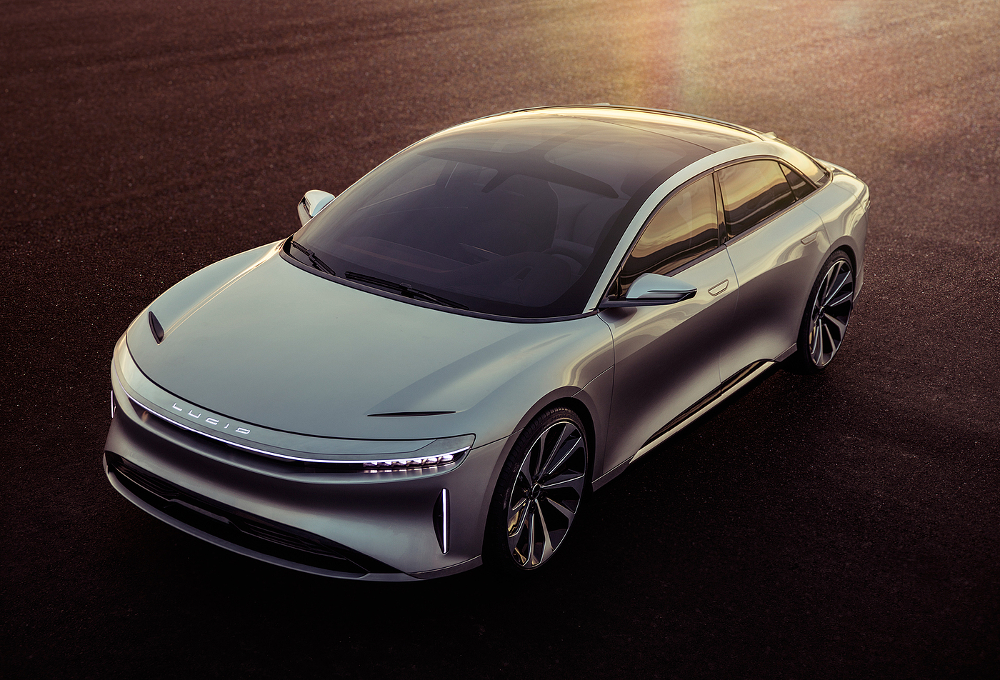 silver，product design，Automobile design，LUCID AIR，