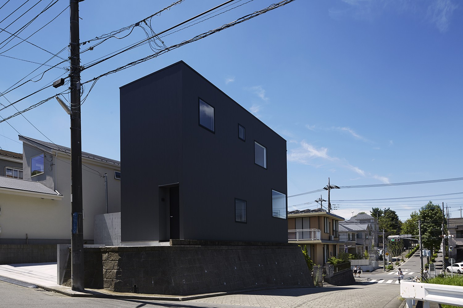 Black Box House，Architectural design，black，