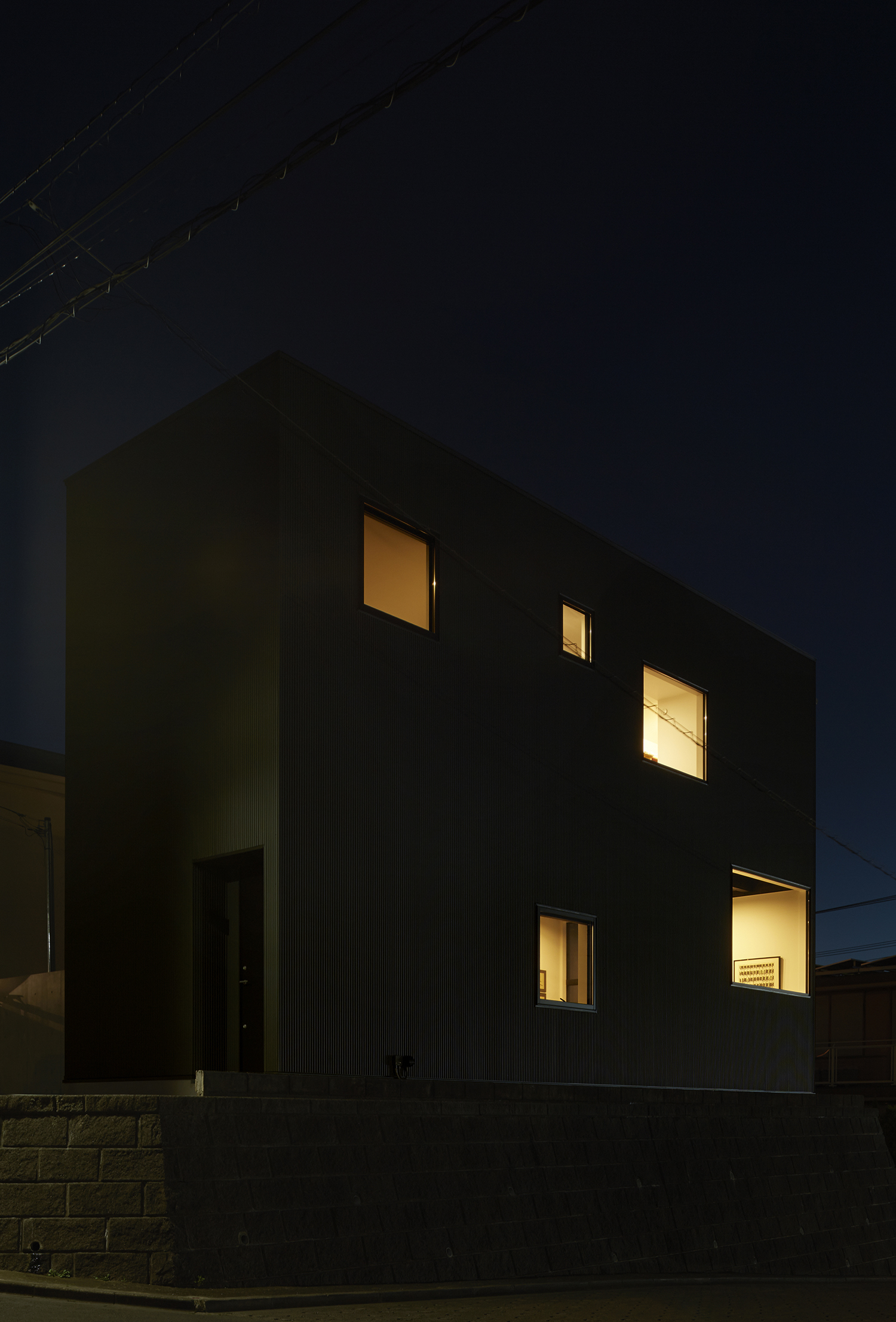 Black Box House，Architectural design，black，