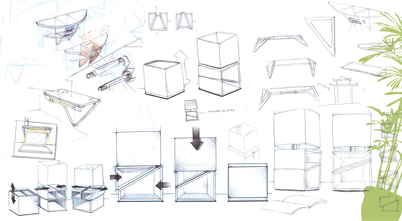 Computer stand，lamps and lanterns，bookshelf，Bamboo，