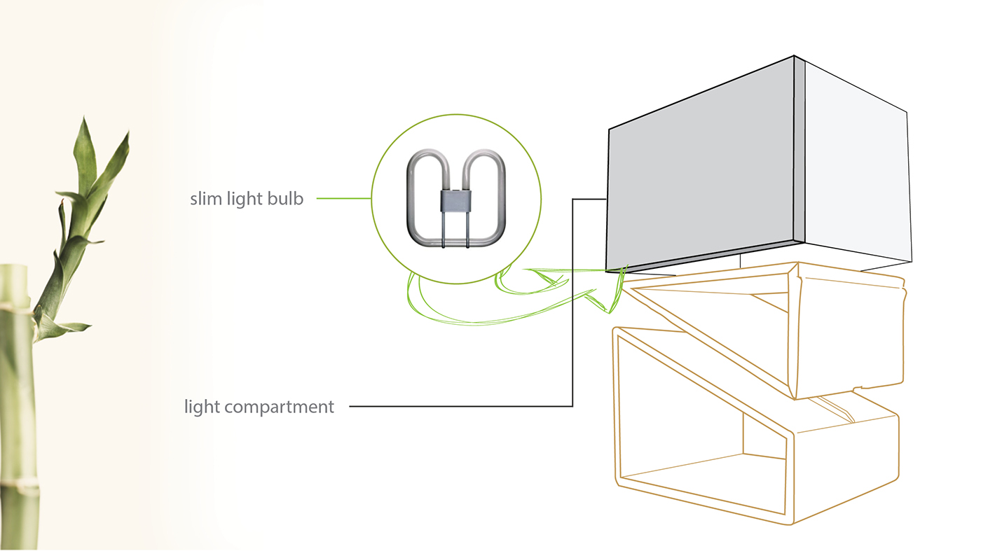 Computer stand，lamps and lanterns，bookshelf，Bamboo，