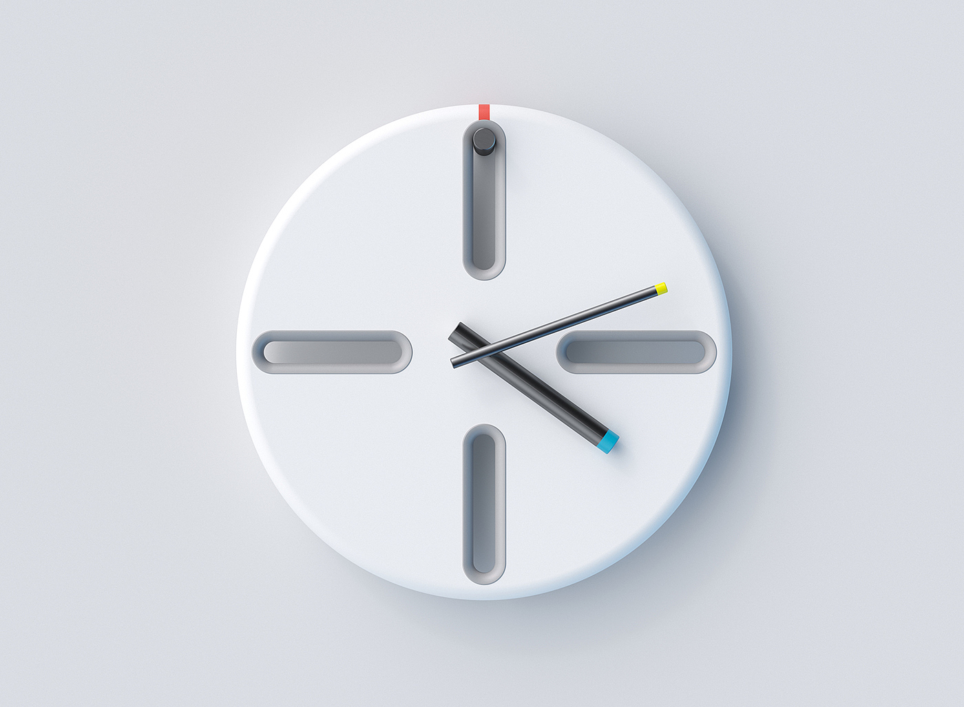 concept，Wall clock，PEG clock，