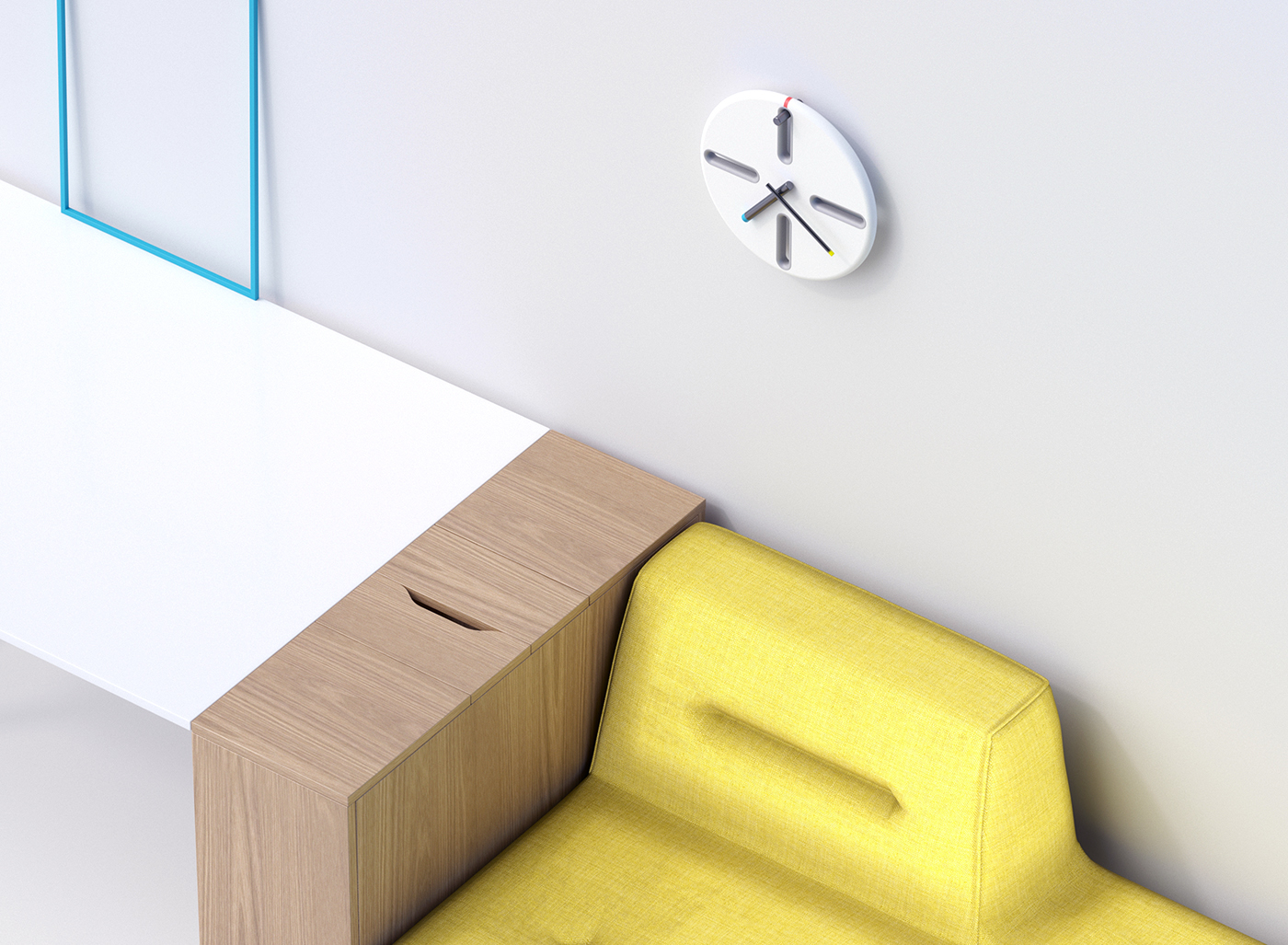 concept，Wall clock，PEG clock，