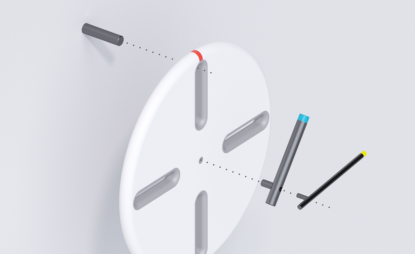 concept，Wall clock，PEG clock，