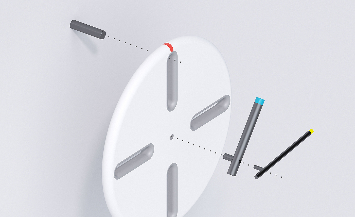 concept，Wall clock，PEG clock，