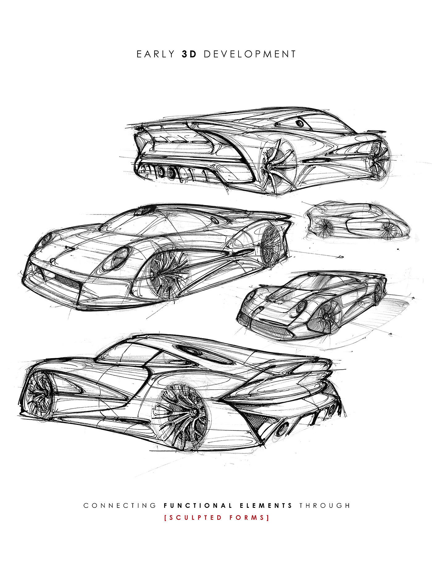 草图，汽车，保时捷，Porsche GT1，