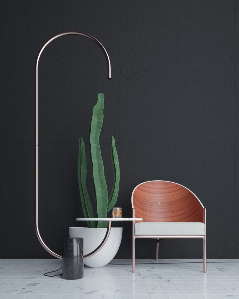 chair，furniture，lamps and lanterns，table，Bijou Lamp，