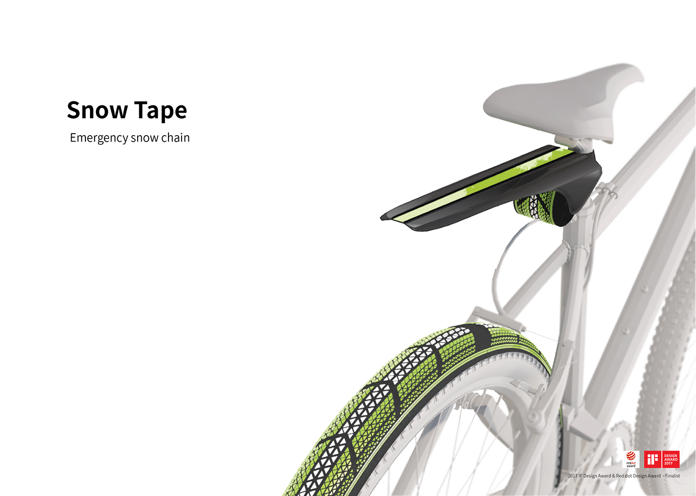 2017if Award，2017 red dot award，Bicycle antiskid belt，Snow Tape，