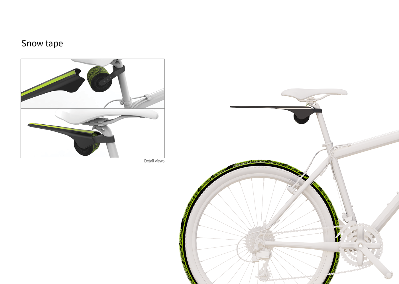 2017if Award，2017 red dot award，Bicycle antiskid belt，Snow Tape，