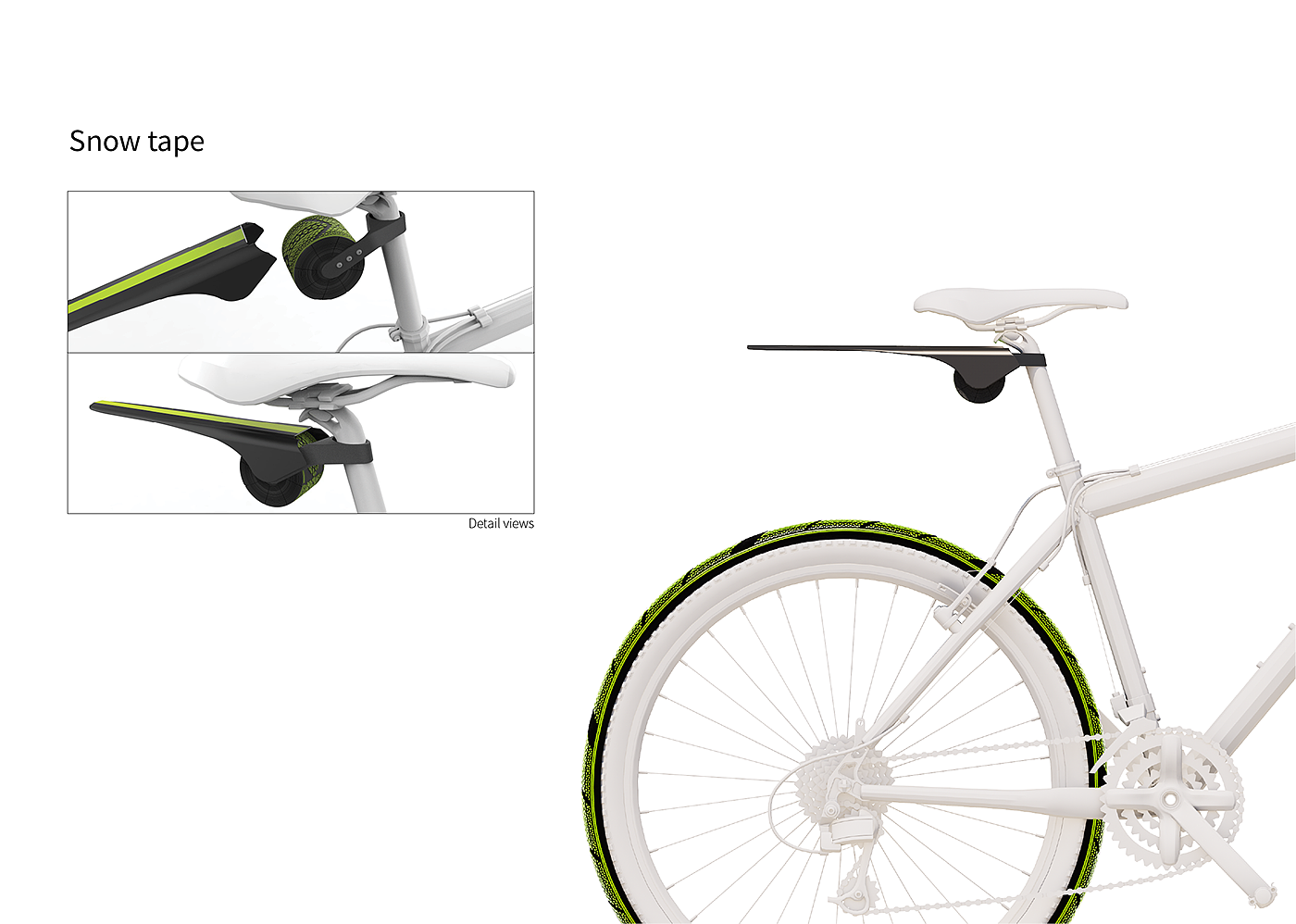 2017if Award，2017 red dot award，Bicycle antiskid belt，Snow Tape，