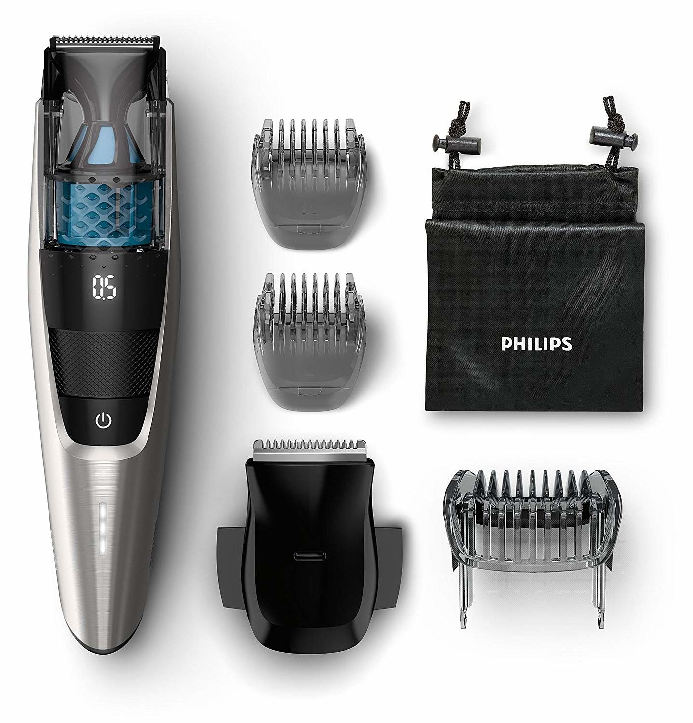 industrial design，silvery white，black，BT7205/15，Philips，Electric shaver，