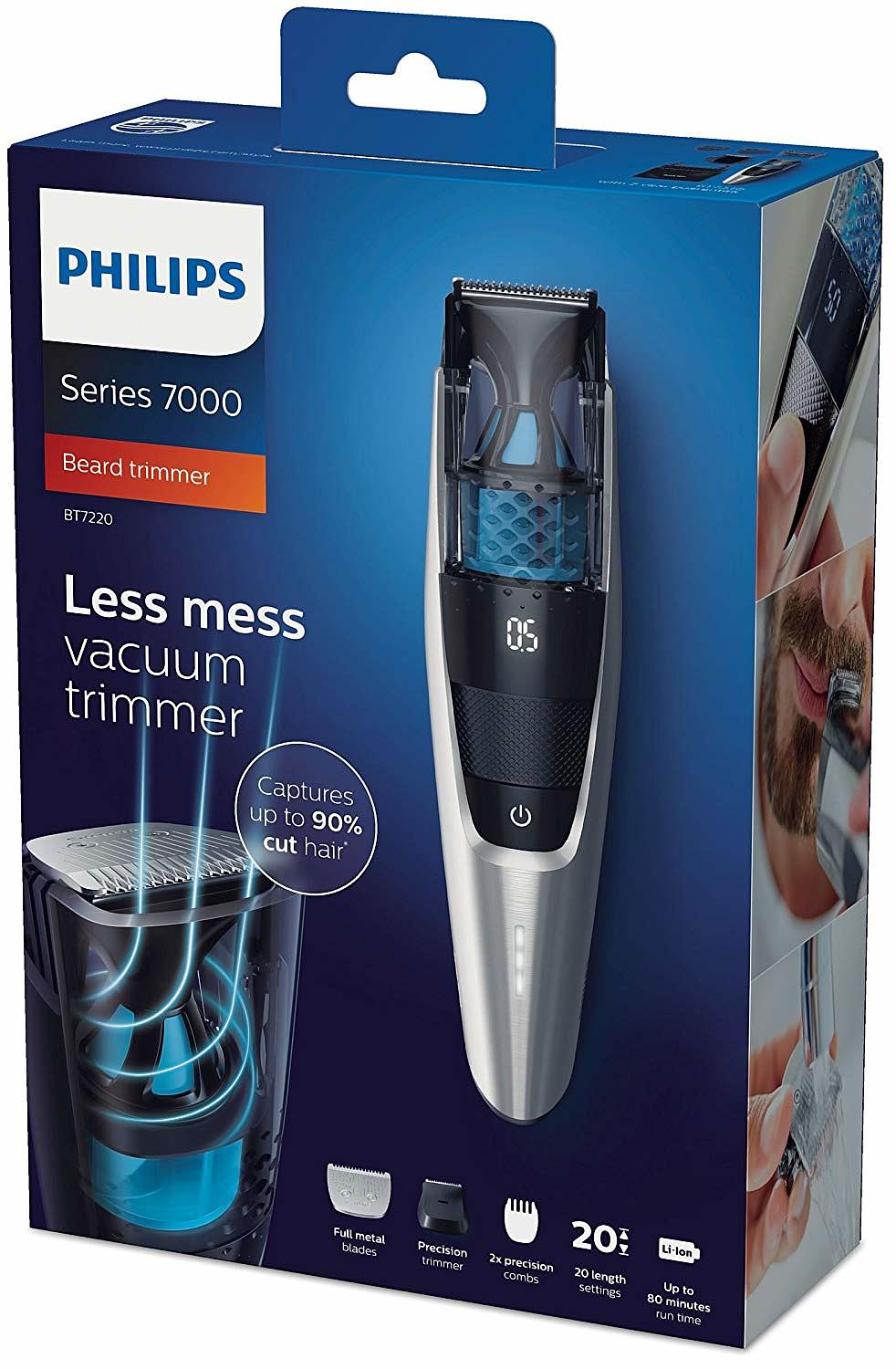 industrial design，silvery white，black，BT7205/15，Philips，Electric shaver，