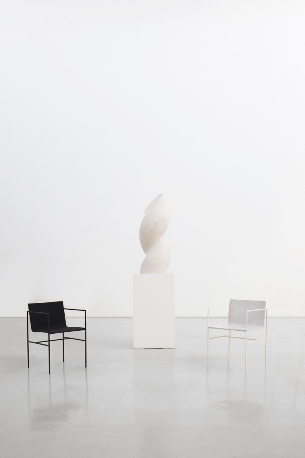 product design，industrial design，black，square，Minimalist，chair，white，