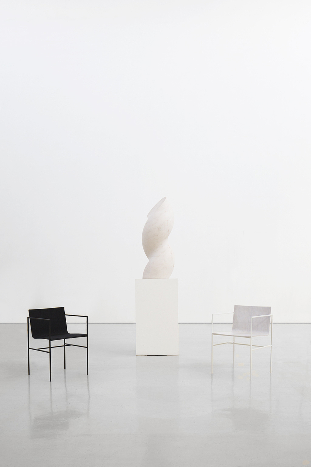 product design，industrial design，black，square，Minimalist，chair，white，