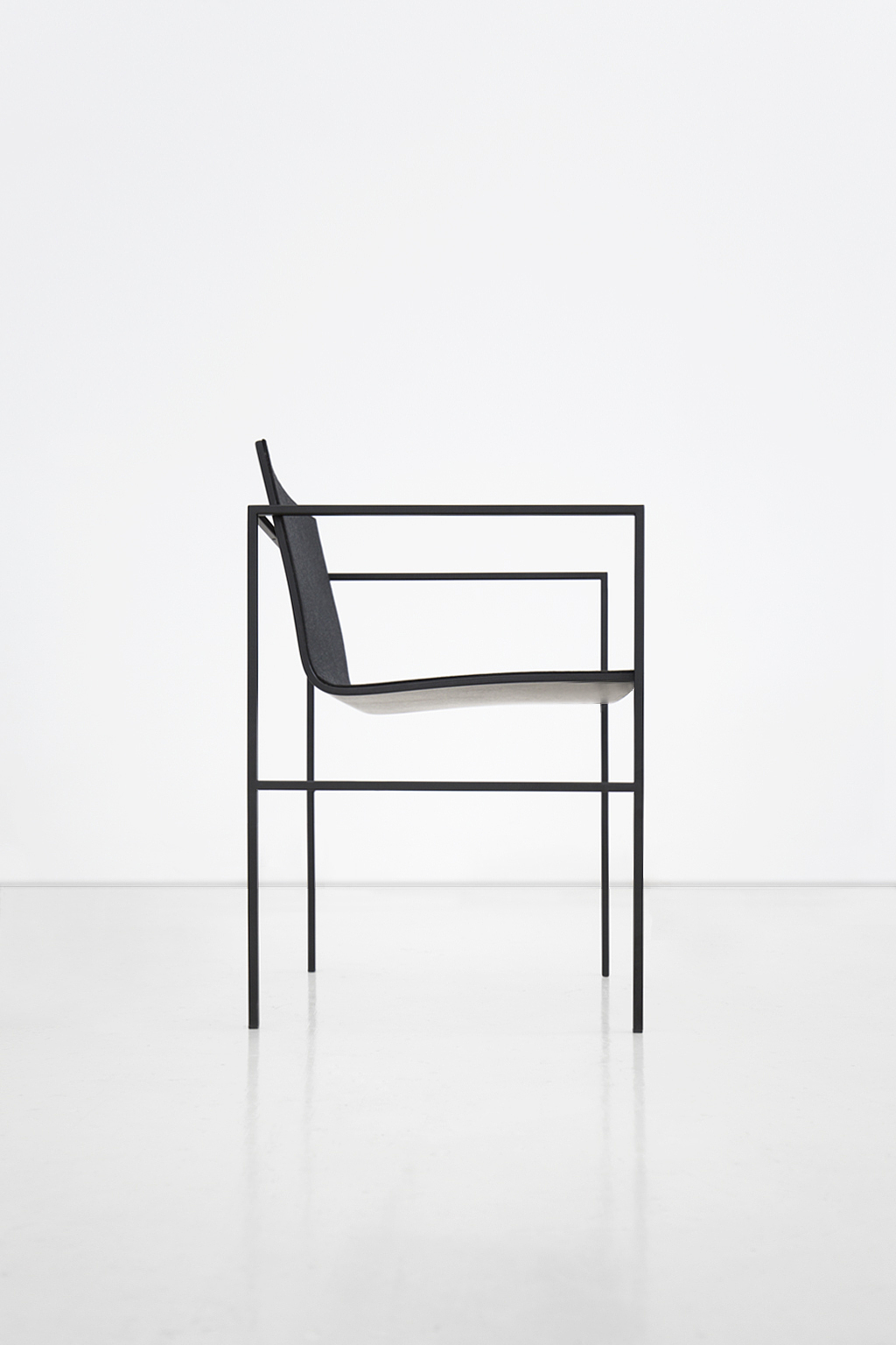 product design，industrial design，black，square，Minimalist，chair，white，