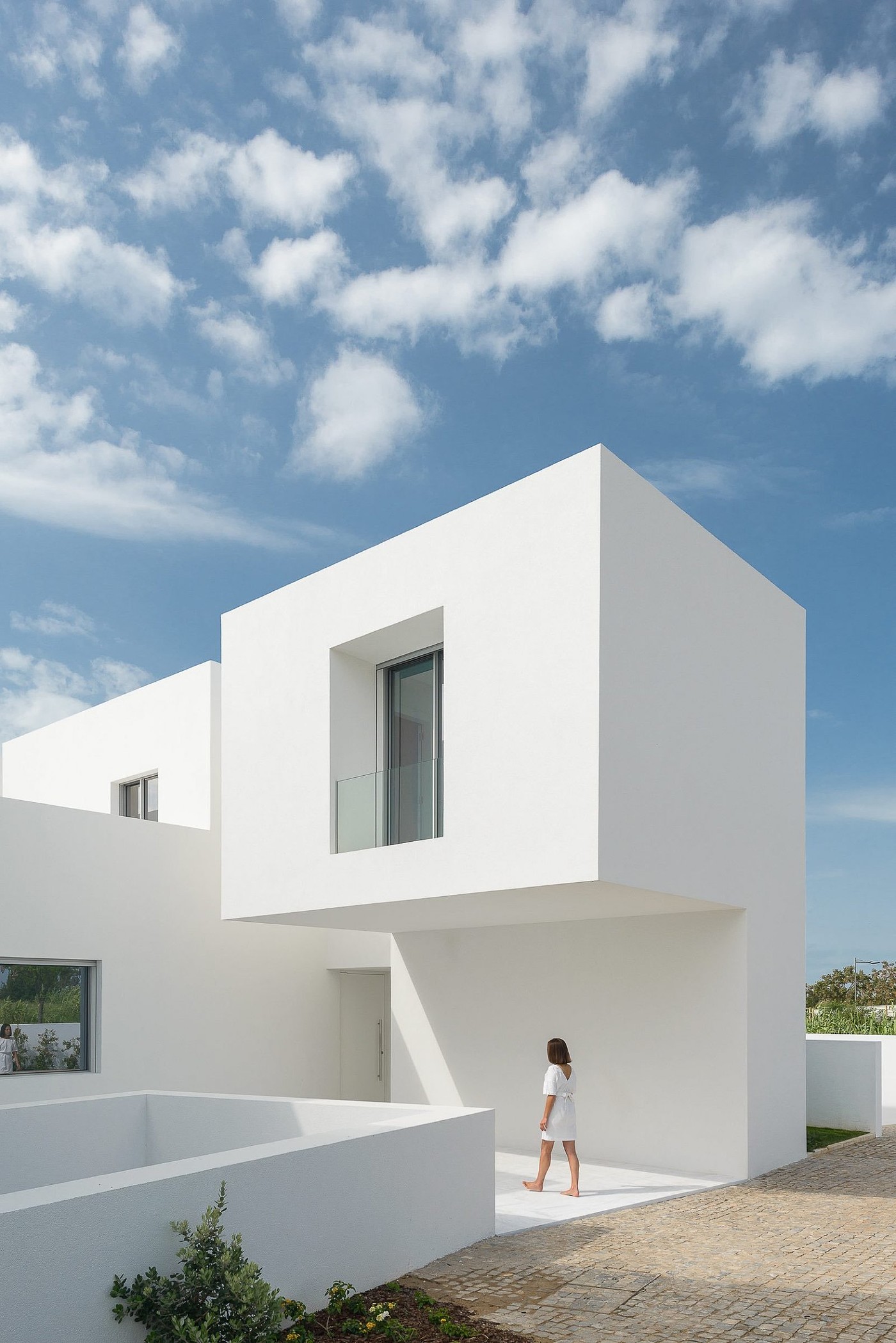 geometry，white，Minimalist，Architecture，hotel，