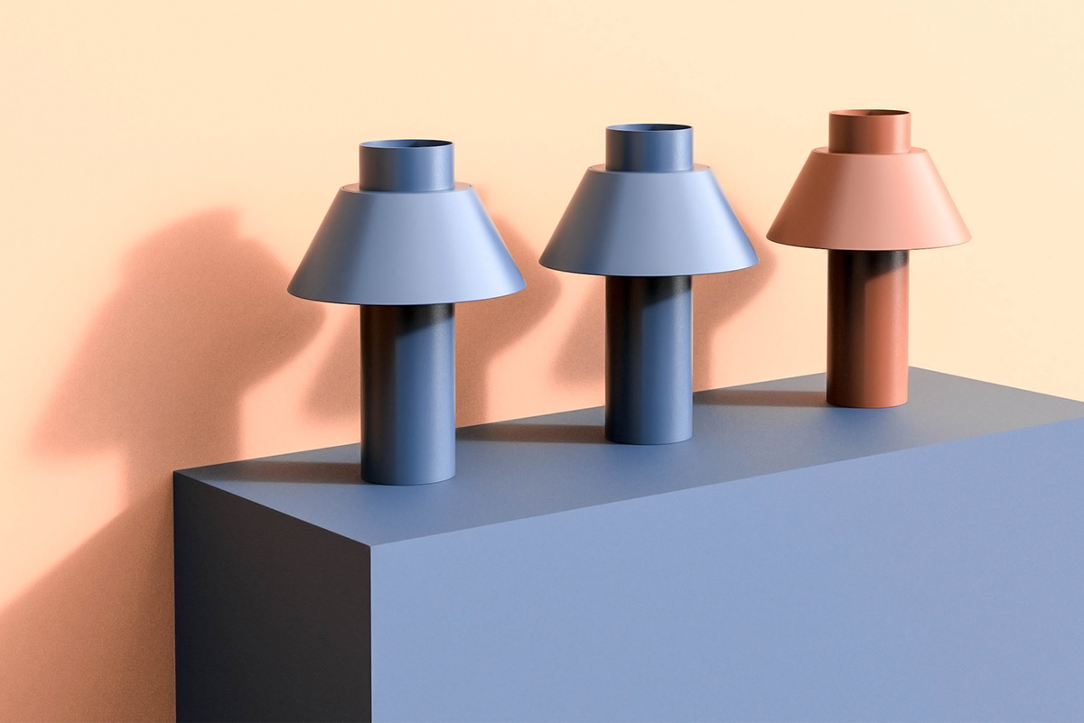 industrial design，atmosphere，geometry，Minimalist，Desk lamp，SILO，