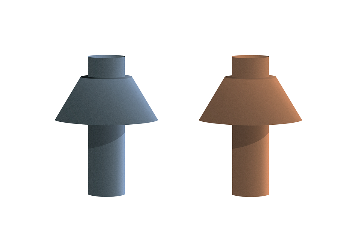 industrial design，atmosphere，geometry，Minimalist，Desk lamp，SILO，