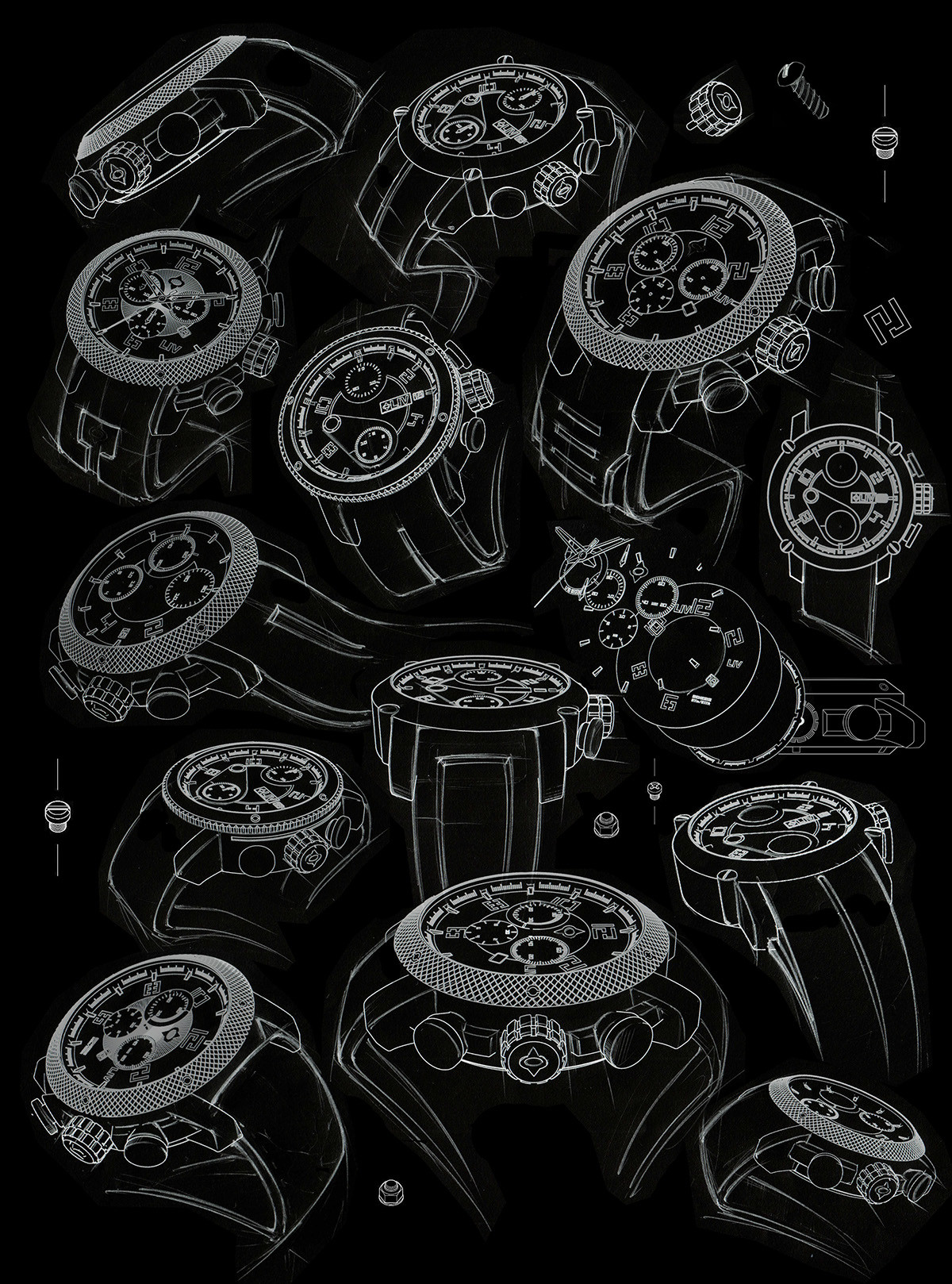 Mechanical sense，modern，Fashion atmosphere，Strong decoration，