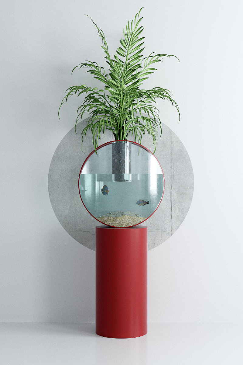 industrial design，product design，Home Furnishing，Aquarium flowerpot，