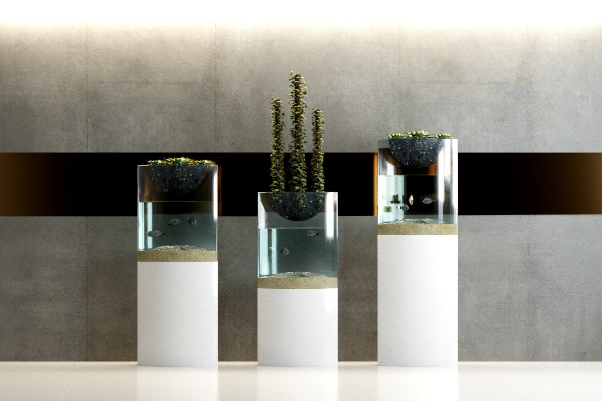 industrial design，product design，Home Furnishing，Aquarium flowerpot，
