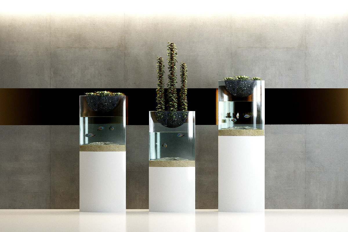 industrial design，product design，Home Furnishing，Aquarium flowerpot，