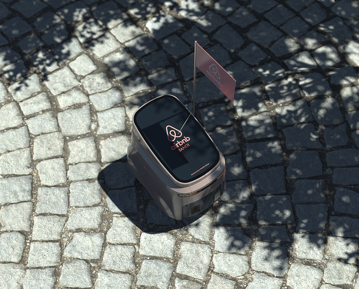 BAND，Guide robot，Digital，product design，Airbnb navigation robot，